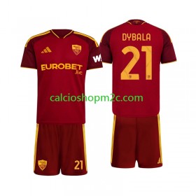 AS Roma Paulo Dybala 21 Bambino Maglia Prima 2026/2027 Manica Corta